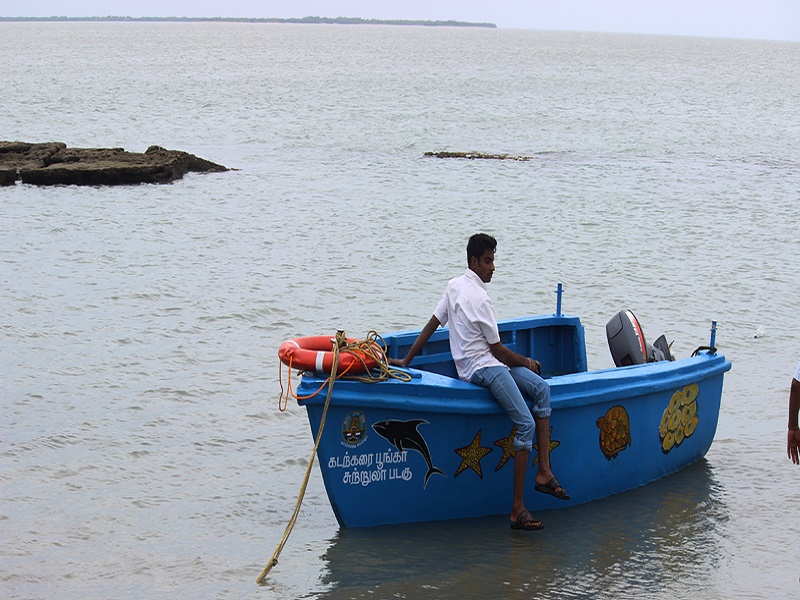  Glass boat ride at Pamban Bridge 