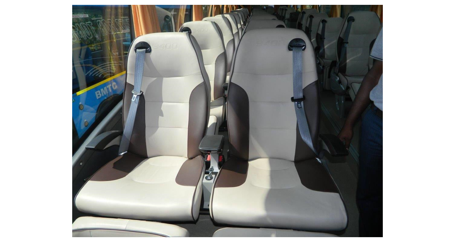 53 Seater Volvo with washroom Multi Axle  hire in Delhi