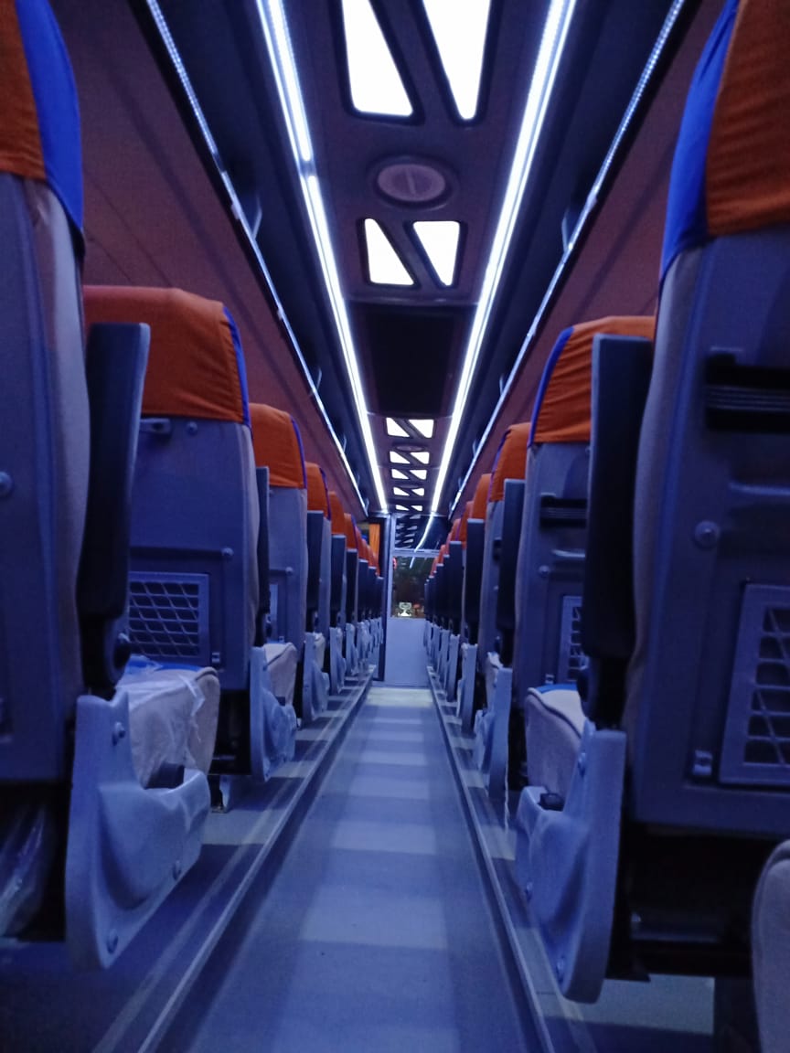 45-seater 2x2 coach  hire in Delhi