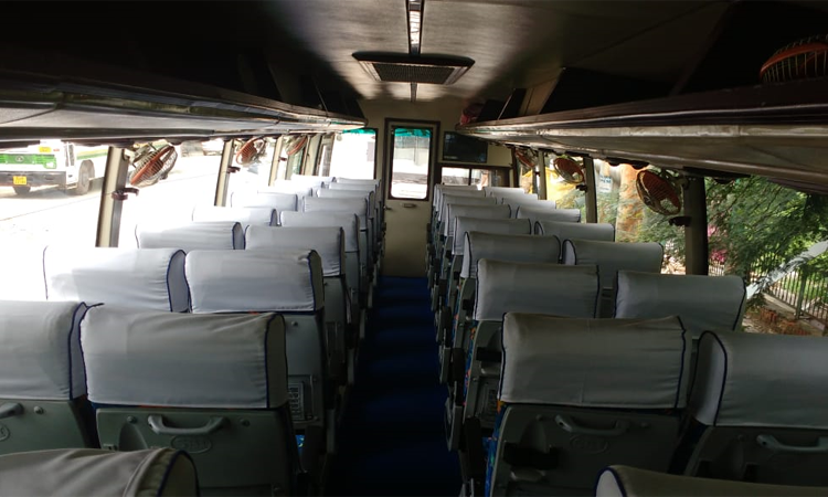 45-seater 2x2 coach  hire in Delhi