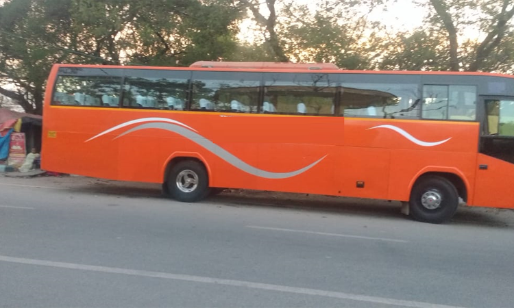 45-seater 2x2 coach  hire in Delhi