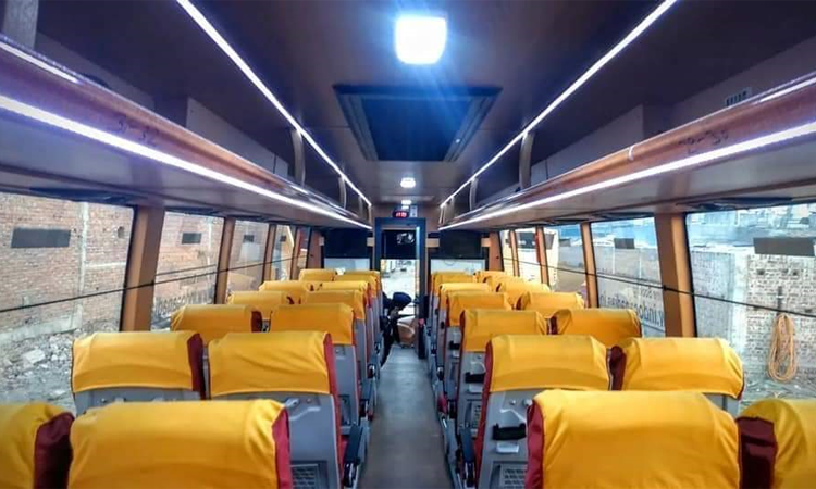 45-seater 2x2 coach  hire in Delhi