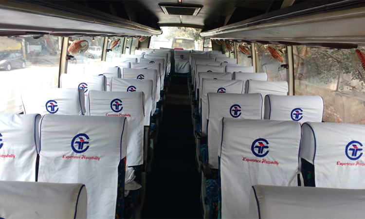 45-seater 2x2 coach  hire in Delhi