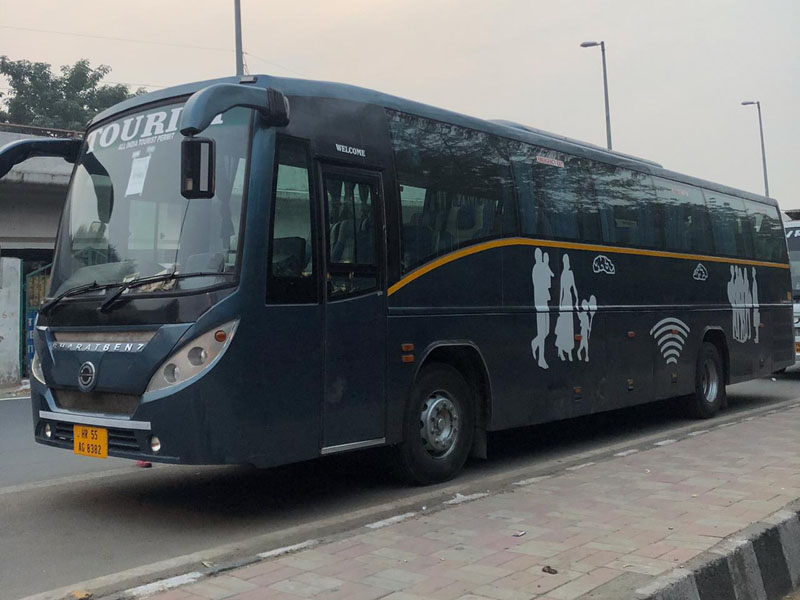 53 seater Multi Axle Volvo Luxury coach  hire in Delhi