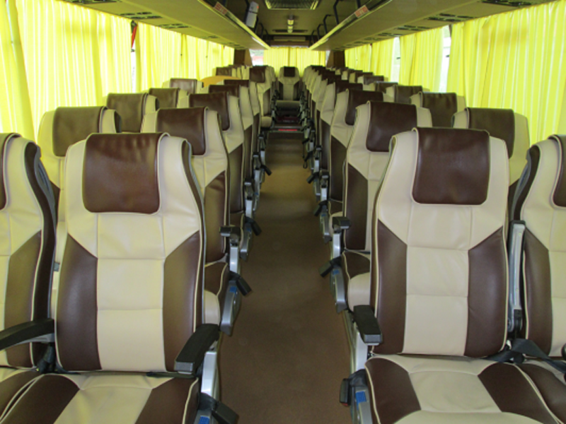 Volvo 41-Seater +Washroom Luxury Coach hire in Delhi