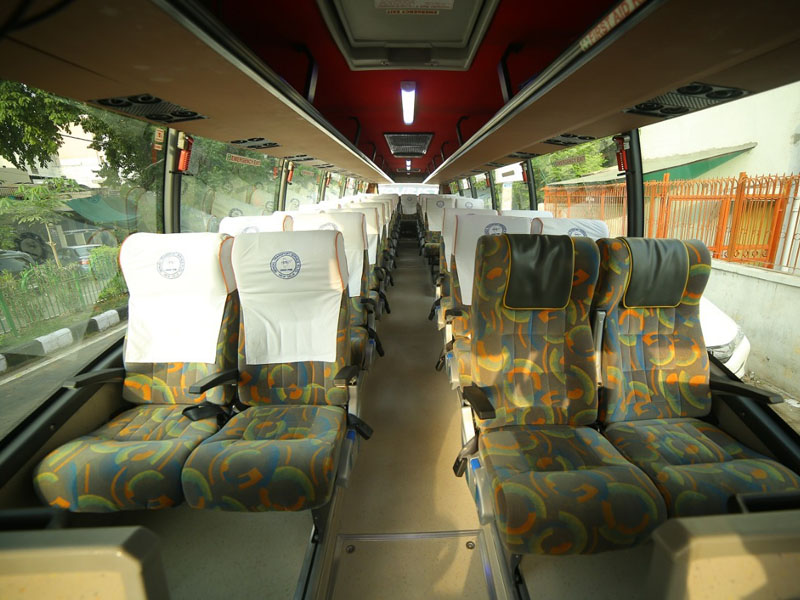 Volvo 41-Seater +Washroom Luxury Coach hire in Delhi