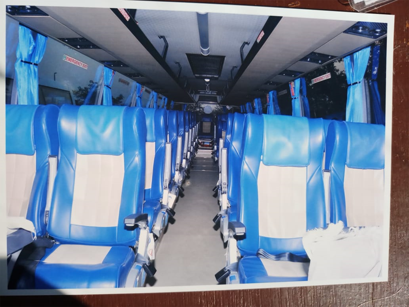 Volvo 41-Seater +Washroom Luxury Coach hire in Delhi