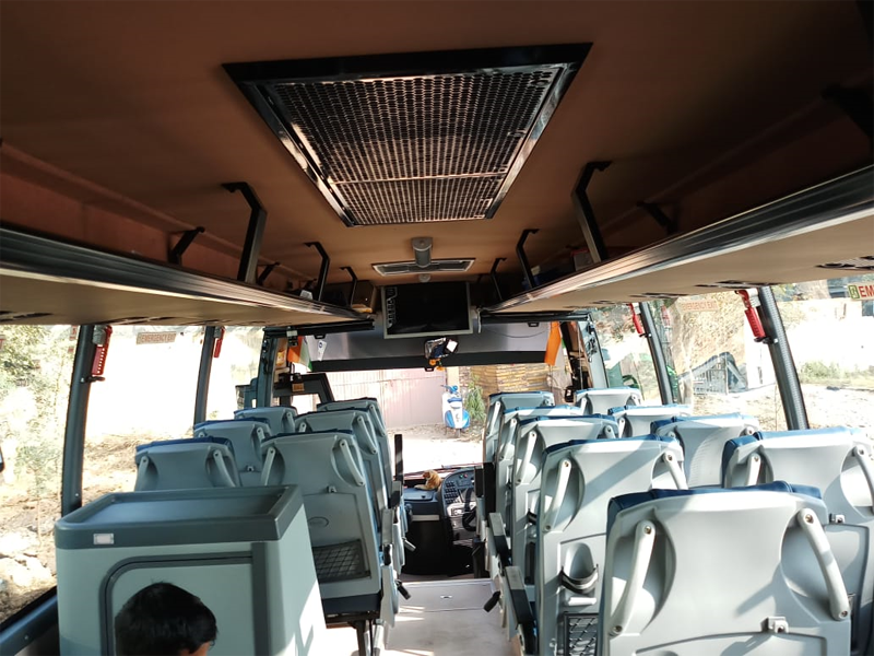 Volvo 41-Seater +Washroom Luxury Coach hire in Delhi