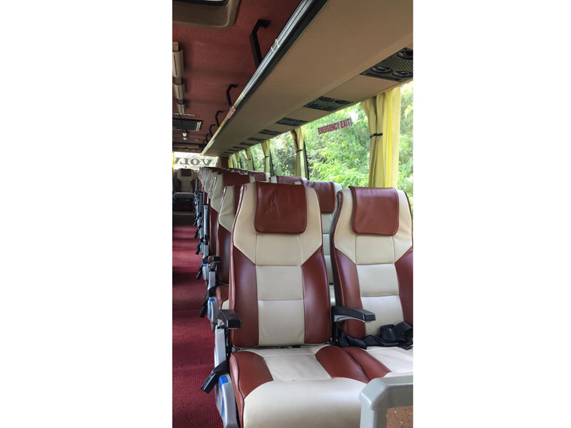 Volvo 41-Seater +Washroom Luxury Coach hire in Delhi