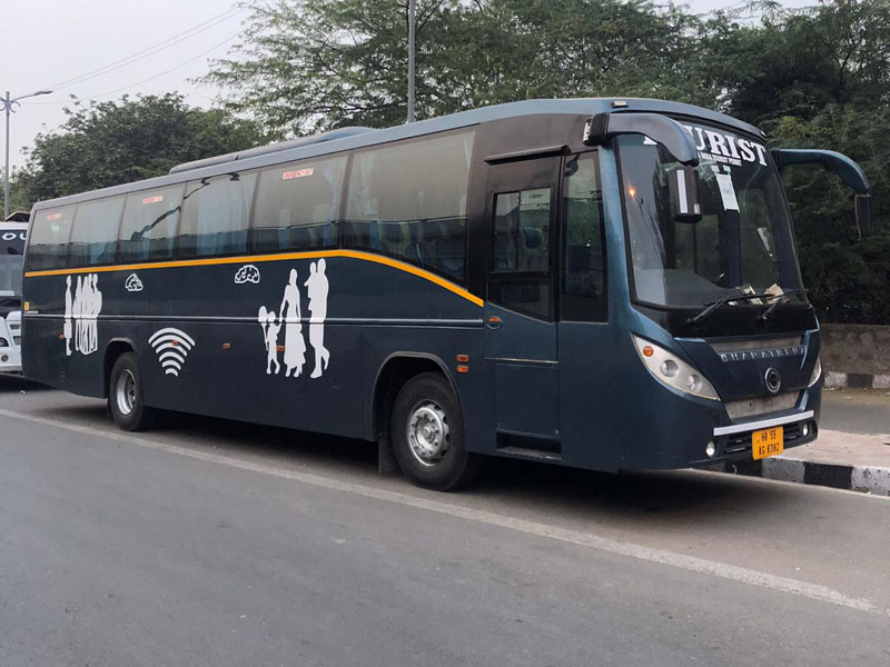 53 seater Multi Axle Volvo Luxury coach  hire in Delhi